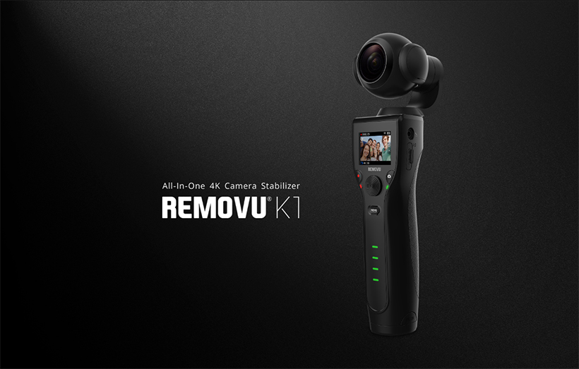 REMOVU K1 | REMOVU K1は、ハンドヘルド型のジンバル/LCDスクリーン 